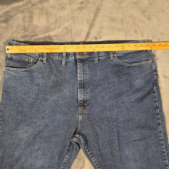 Wrangler Performance Series Jeans Mens 38x30 Straight Leg Blue Denim - Picture 9 of 14